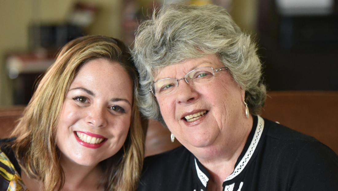Maureen Miles and her daughter Margaret Councilman at Maureen's home in Fayetteville. Photo: Hyosub Shin, hshin@ajc.com