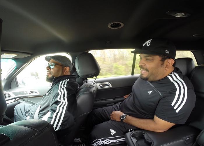 Tyson (left) and Byron on the trip to Paterson, N.J. 