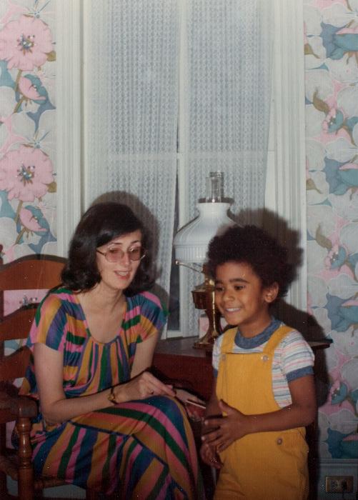 Kathleen Hammel with her adopted son, Marco, half-brother to the Horne brothers. 