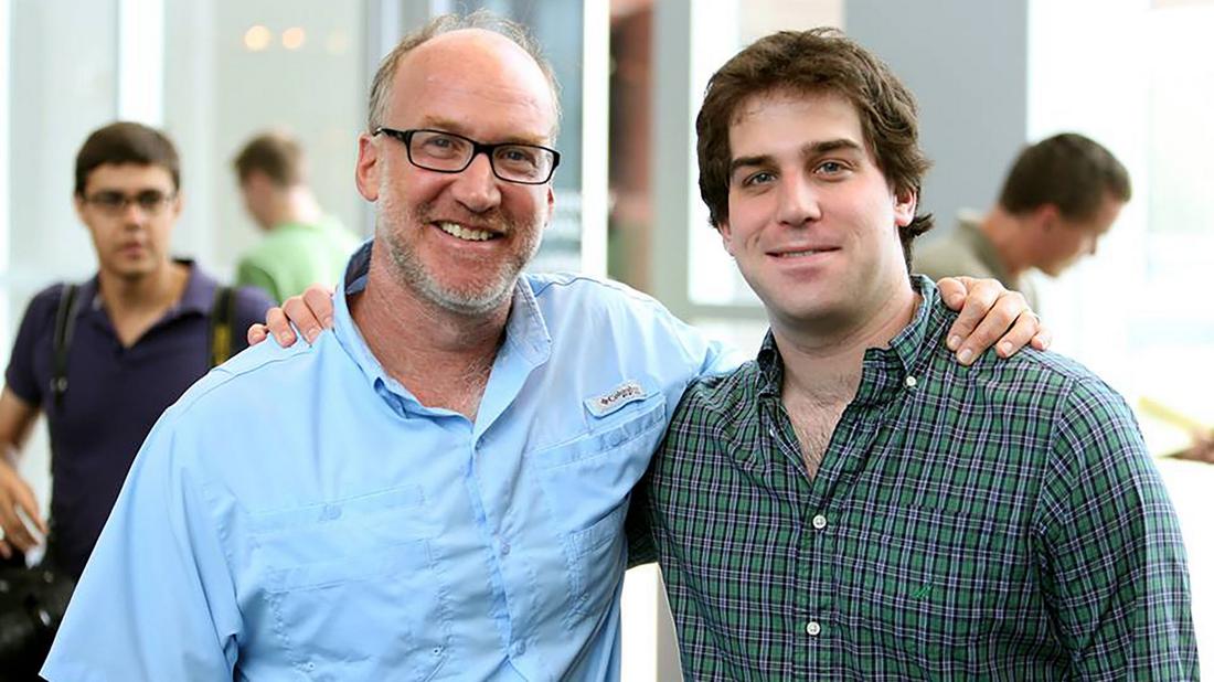 Josh visited University of Georgia in the early fall of 2013 before re-enrolling in school. He met up with his father, Jeff, who was on campus for a football news conference.