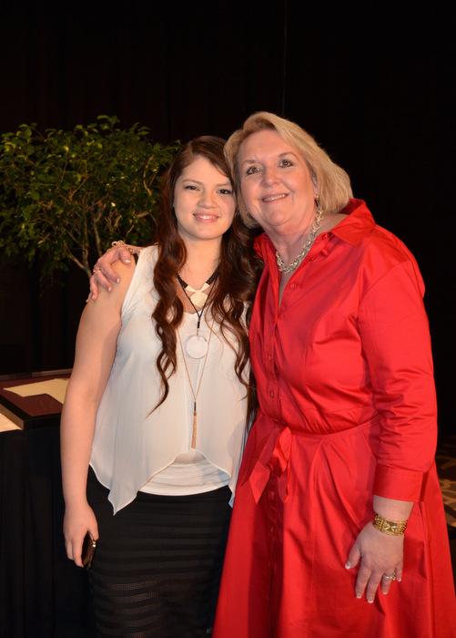 Felicia and Holly Tuchman, executive director of the YWCA of Northwest Georgia. Felicia spoke at the YWCA's Tribute gala this spring.