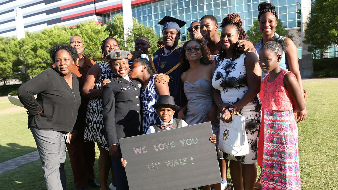 Walter's large network of family, friends and mentors were on hand to encircle him with love as he graduated May 21 from Atlanta's B.E.S.T. Academy at the Georgia Dome. Akili-Casundria Ramsess/Special